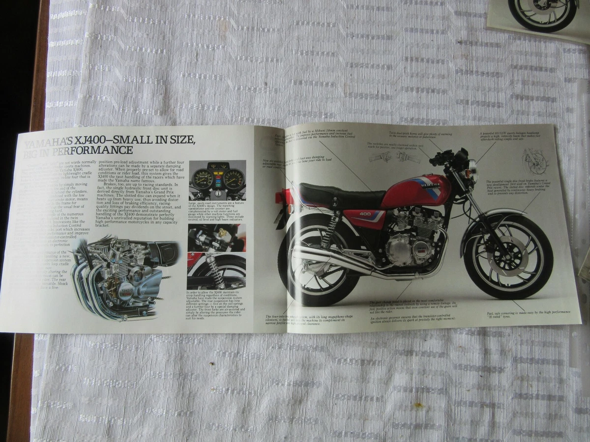 Yamaha XJ400 1983 Sell Brochure