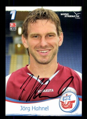Jörg Hahnel Autogrammkarte Hansa Rostock 2009-10 Original Signiert