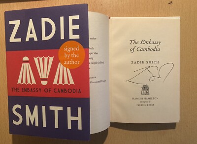 The Embassy of Cambodia, Zadie Smith 1st/1st  AUTHOGRAPED SIGNED NEW