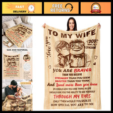 Romantic Blanket Gift for Wife - Mother's Day, Anniversary, Birthday - 50"x60" I