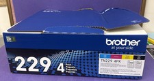 Brother TN229 OEM Toner Cartridge Set 4-Pack Black Cyan Magenta Yellow READ 
