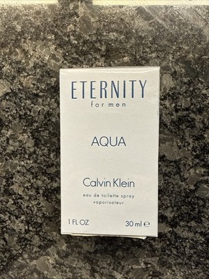 1 PIECE CALVIN KLEIN ETERNITY FOR MEN AQUA EDT SPRAY 1 fl oz NEW IN BOX SEALED