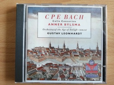 CD    C P E BACH    cello concertos    anner bylsma    gustav leonhardt      (S)