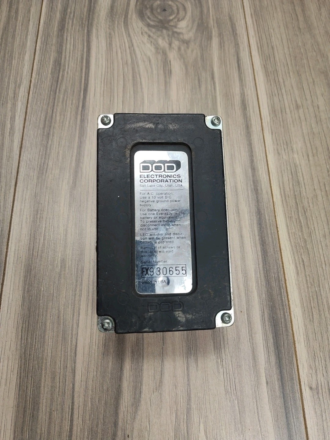 Vintage DOD FX53 Classic Tube Overdrive Guitar Effect Pedal USA