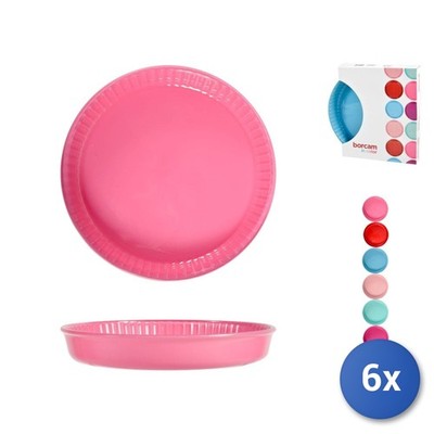 6x Tortenformen aus Glas Farben Assortiert Marke Pasabahce Modell Borcam 32 cm