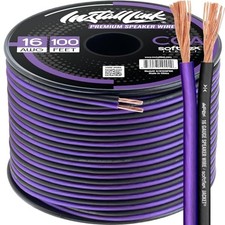 16 AWG Gauge Speaker Wire Cable Stereo, Car or Home Assorted Sizes , Colors