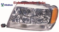 Abakus 433-1106R-LDEMC Hauptscheinwerfer Rechts Scheinwerfer FüR Jeep