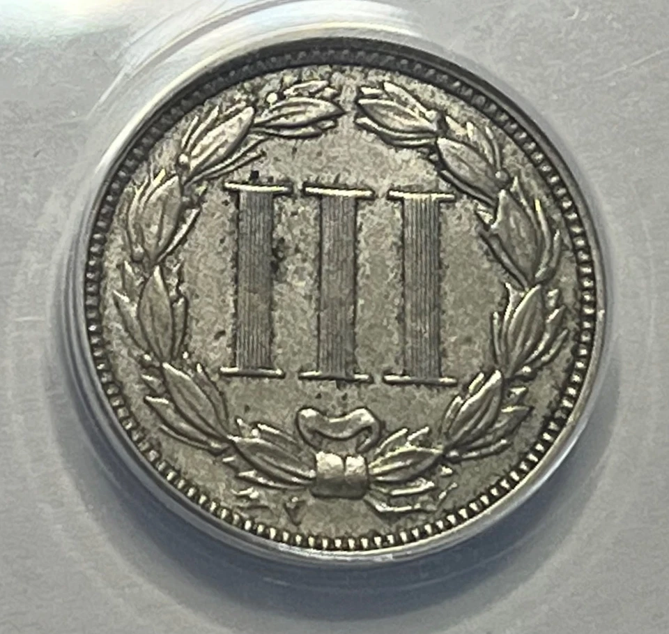 1870 Three Cent Nickel - Better Date 3CN; ANACS XF-45 - Image 3 of 4