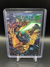 Masterhood 2025 Topps Chrome Star Wars Galaxy #41 Green Shimmer 03/199 REF SP NM