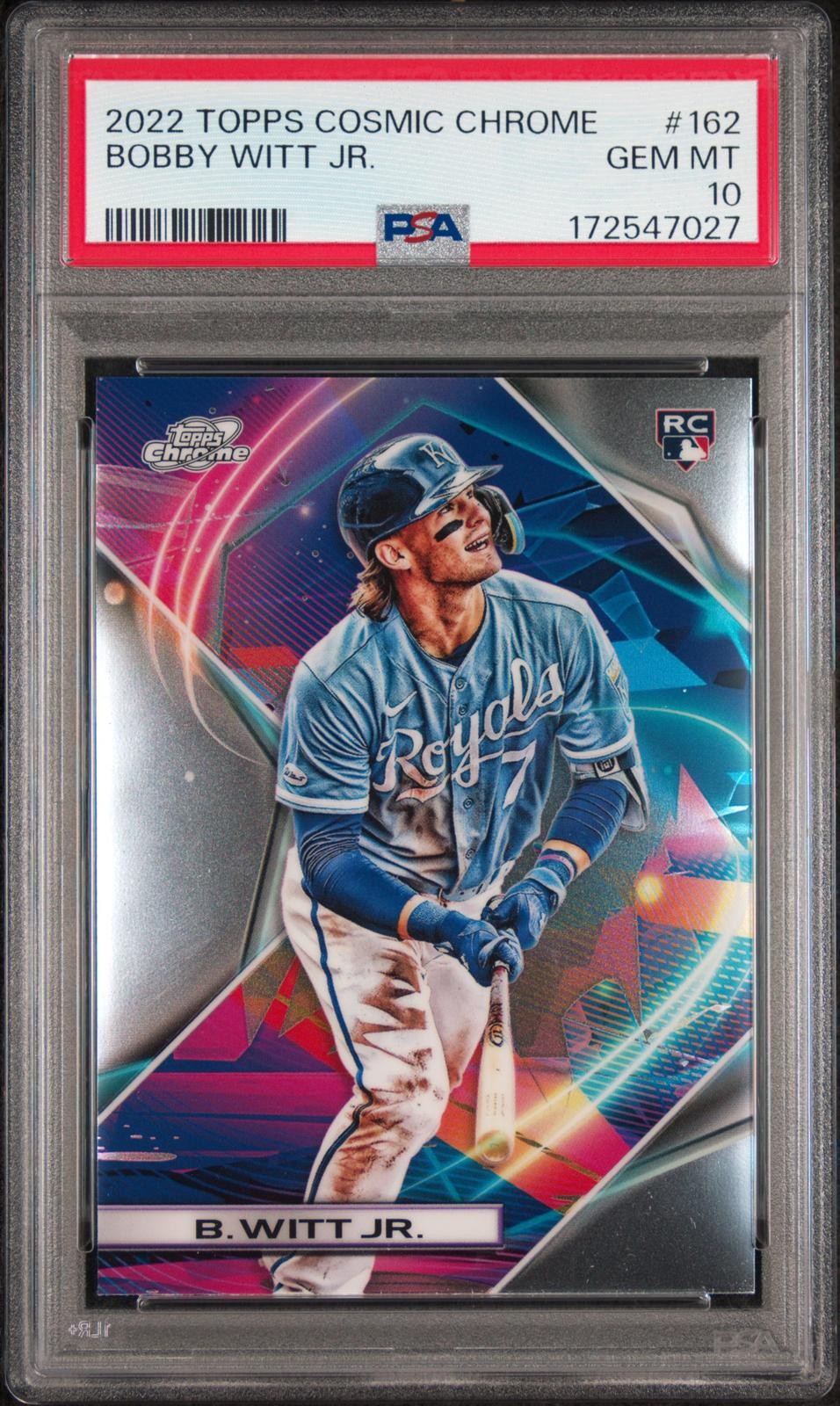 Bobby Witt Jr. - 2022 Topps Cosmic Chrome #162 PSA 10