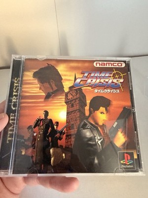 Time Crisis PS1 Japan CIB NTSC-J + Spine Card Namco GunCon Compatible