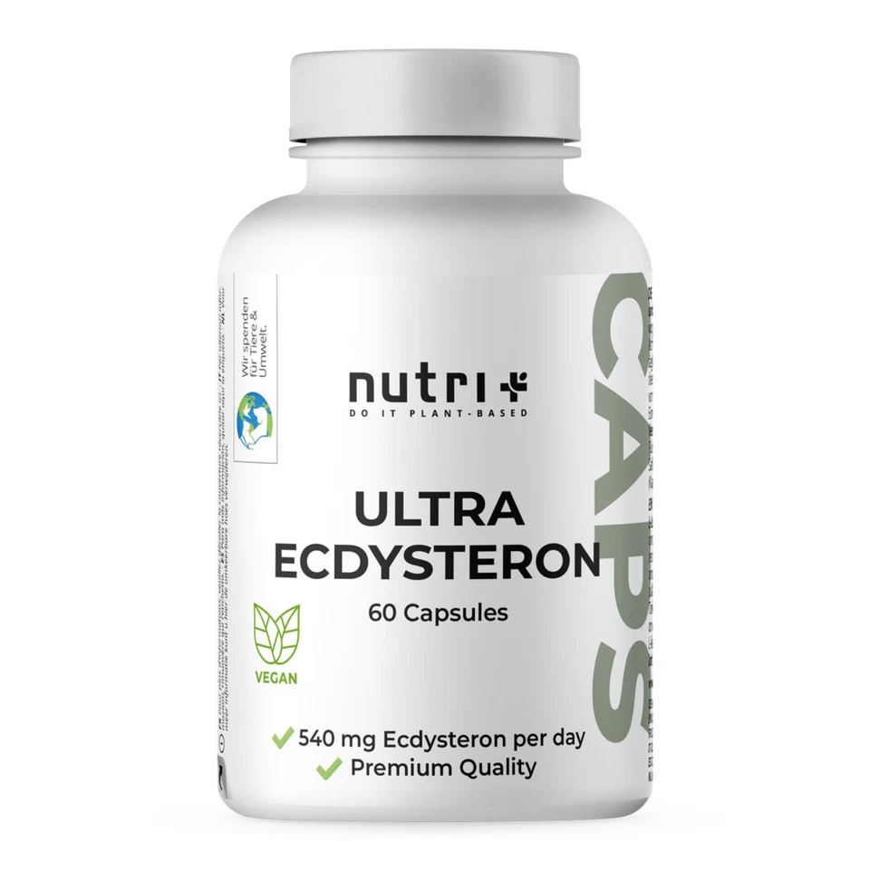 NUTRI-PLUS Ultra Ecdysteron Kapseln - Ecdysterone 540 mg mit Leucin - hochdosiert