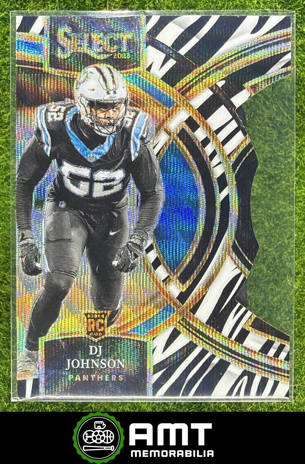 DJ Johnson Panini Select #143 Die-Cut Zebra Prizm