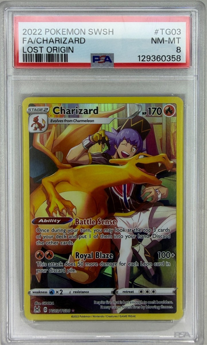 ポケモンカード Charizard リザードン　TG03/TG30 英語版 Charizard TG03/TG30 Swsh11: Lost Origin Trainer Gallery Holo for