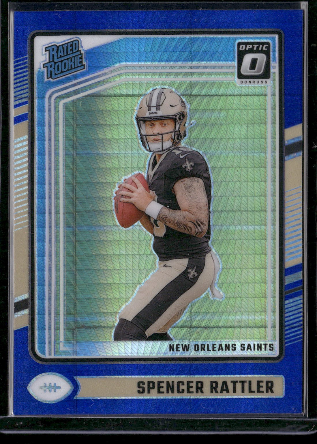 2024 Panini Donruss Optic Rated Rookie Prizm Spencer Rattler #289 Blue Hyper!