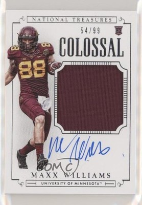 2015 Panini National Treasures College 54/99 Maxx Williams Rookie Auto RC 0je3