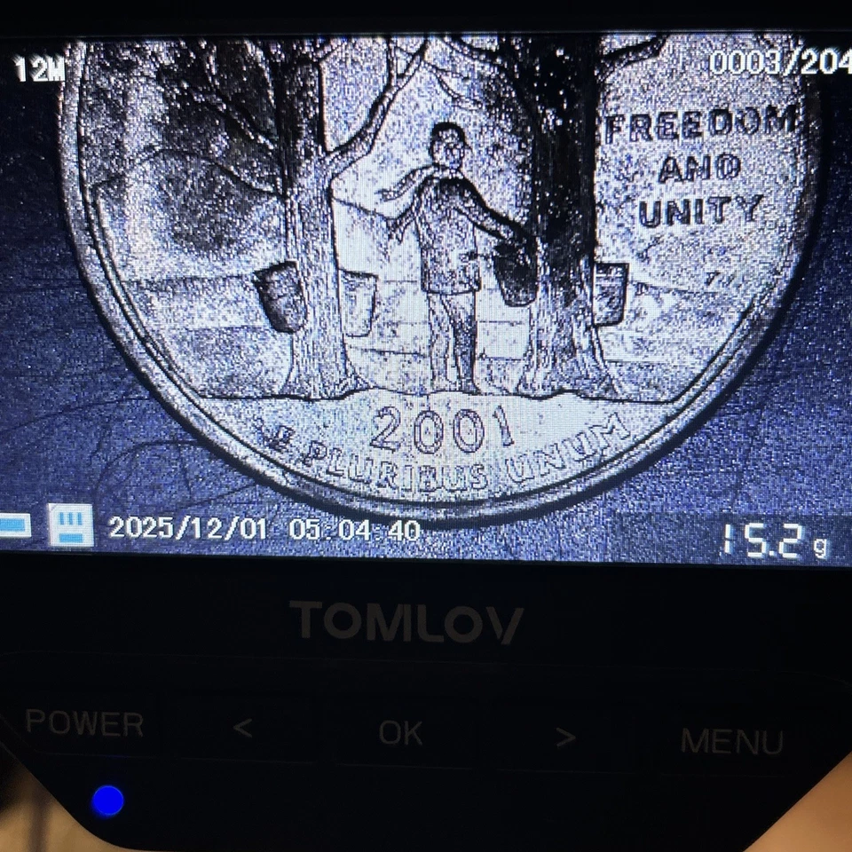 2001 D 25c Vermont 50 State Error Quarter Missing Clad Layer Reverse  - Image 3 of 4