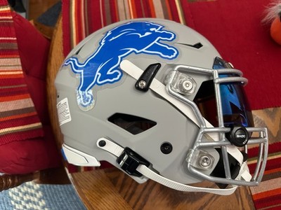 RARE Detroit Lions CUSTOM Riddell SpeedFlex Helmet 3D bumpers Shoc Visor 1 OF 1