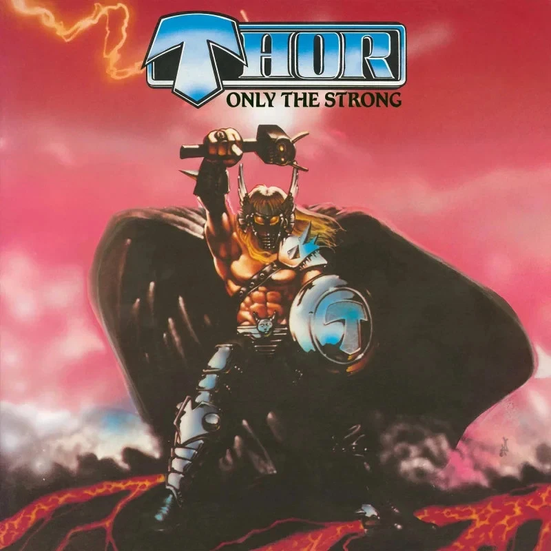 THOR Only the Strong LP Manowar Judas Priest Accept saxon omen riot Helloween - Image 2 of 2