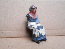 Britains   Lead  Aged Women Villager  Sitting Farm  Animals  Original Paintwork