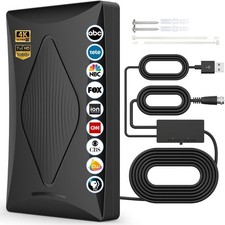 2025 TV Antenna Indoor Antenna for Smart TV, 2200 Miles Long Range Reception tv