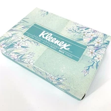 VTG NOS Kleenex Tissue Box Little Travelers Floral One Box
