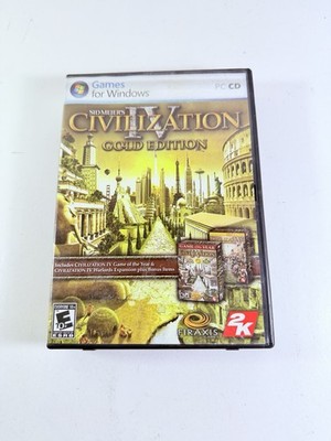 CIVILIZATION IV 4 Gold Edition Sid Meiers Game Of The Year & Warlord Exp ML460