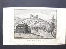 - Liebenstein (bei Arnstadt) - wohl Kupferstich, Albumblatt, um 1830