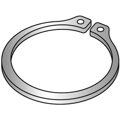 External Retaining Ring, Steel, Plain Finish, 50 Pk, U36000.075.0001