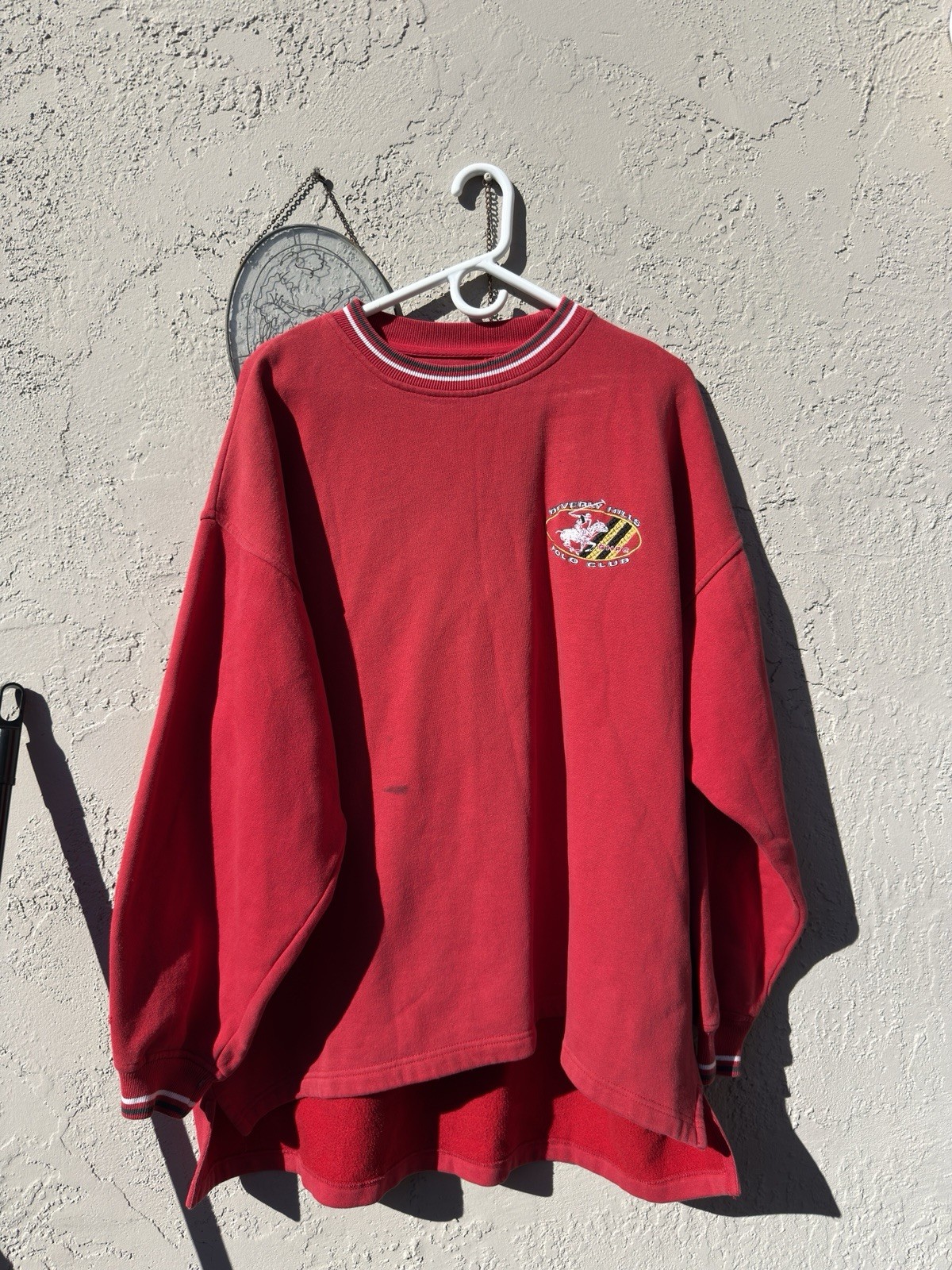 Vintage Beverly Hills Polo Club Crewneck Sweatshirt Red