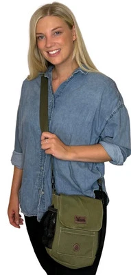 ARCADIAN Dog Shoulder Bag Large Dog Walking Accessory Treat Training Agility Olive Green