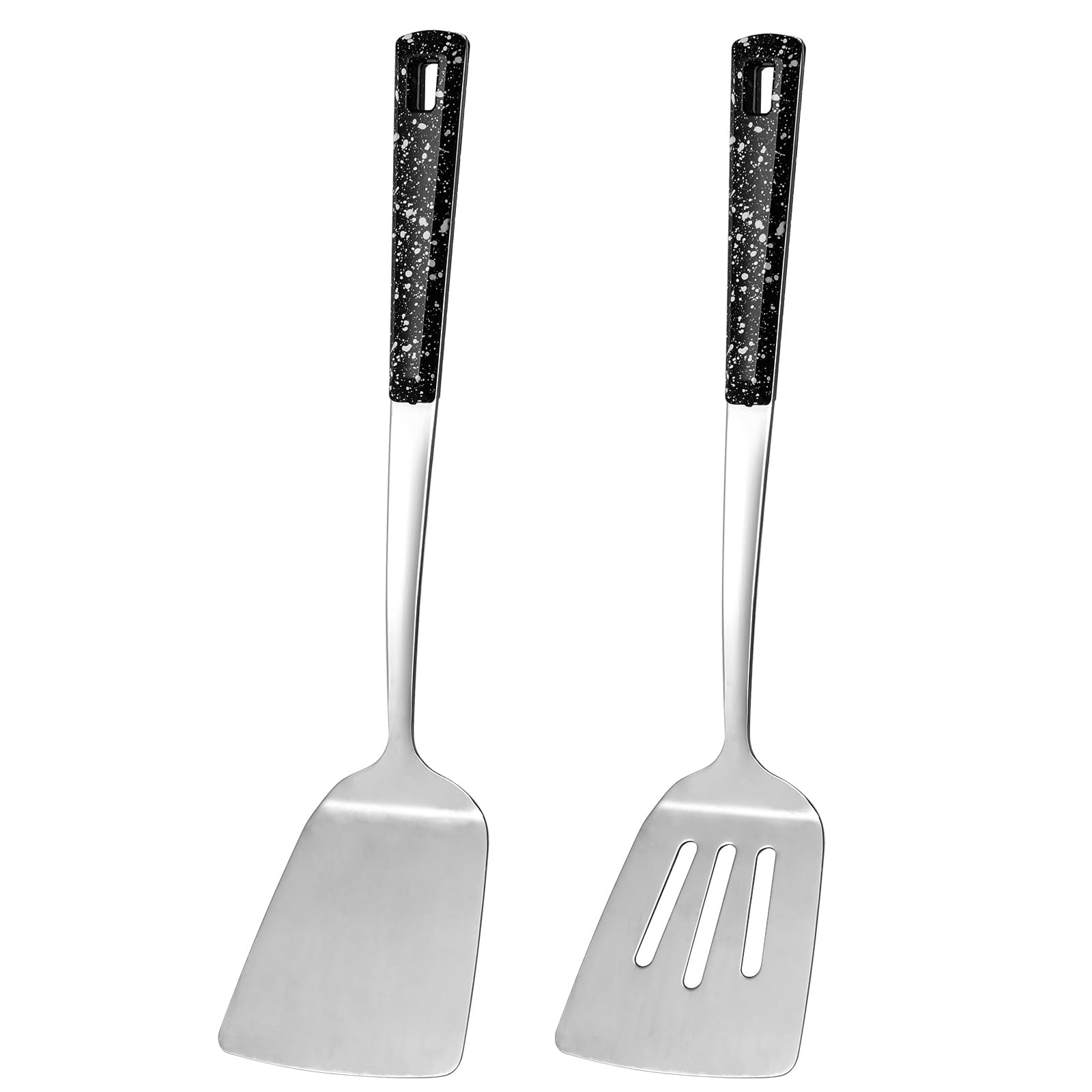 2 Pack metal spatula set, kitchen utensils, cooking utensils,Turner, mini spa...