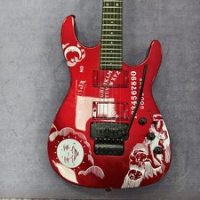 Chitarra elettrica firmata ESP LTD KH-Ouija Kirk Hammett - grafica Ouija rossa