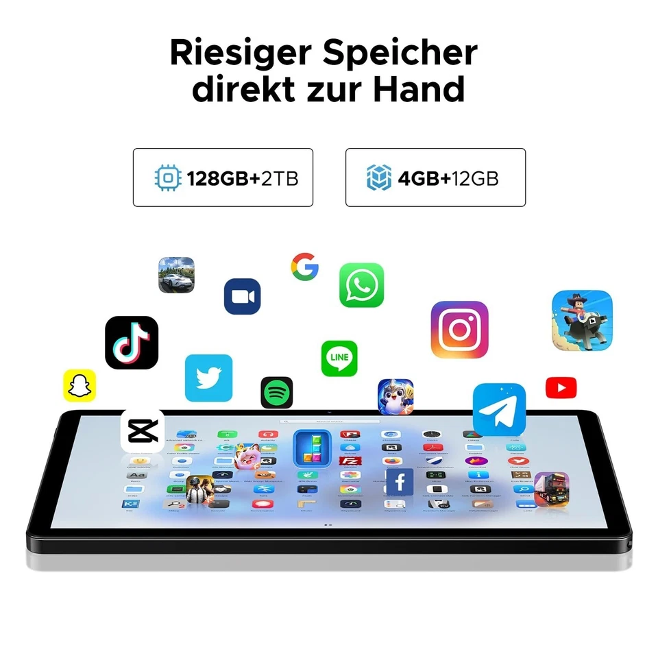 DOOGEE U11 Android 16 11" Tablet 16GB+128GB Gaming Tablet Gemini AI Octa Core DE - Bild 4 von 4