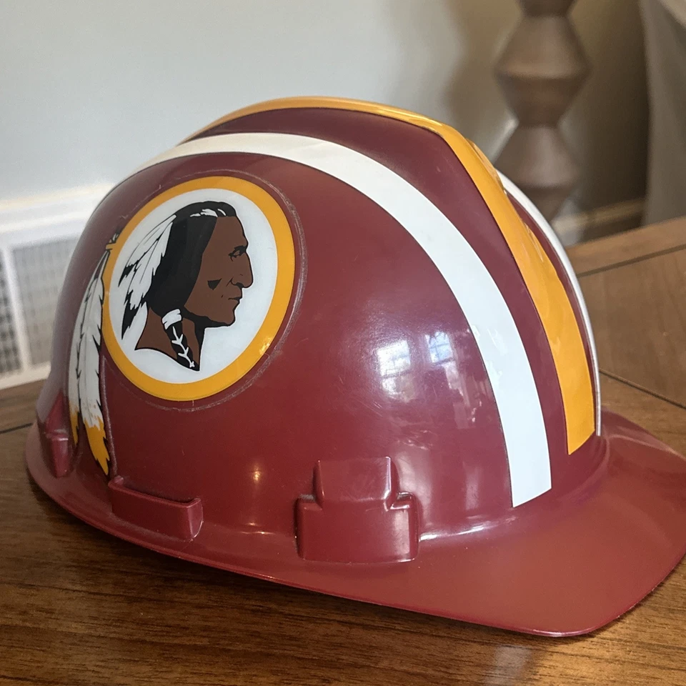 РЕДКИЙ и винтажный защитный шлем Washington Redskins-ANSI Z89.1 1986 класс A B-OSHA - Изображение 3 из 4