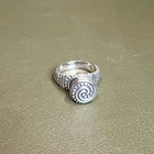 James Avery Retired Sterling Silver African Beaded Swirl Ring Size 9