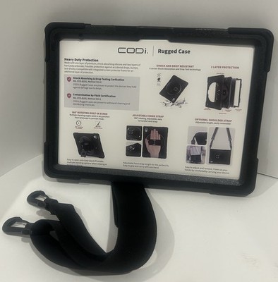 CODi Rugged Carrying Case for 10.2'' Apple iPad (Gen 7, 8, 9) Tablet  Black NEW