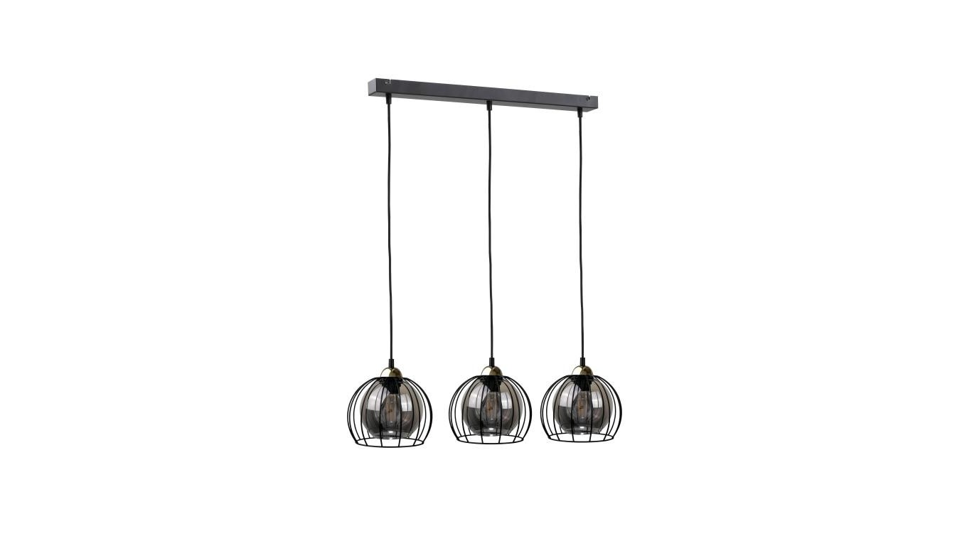 Loft Pendant Light Modern 3xE27 SOLO BLACK/GOLD 1486