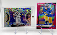 2020 Prizm Aaron Donald Unstoppable Prizms #6 & Pink Sliver Prizm #172 RAMS
