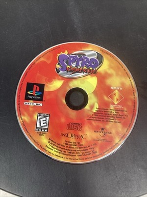 SPYRO 2 Ripto's Rage Sony PlayStation 1 PS1 Disc Only Black Label.