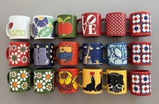 15 Wächtersbach-Becher, schöne bunte Sammlung, Konvolut viele  70er-Jahre