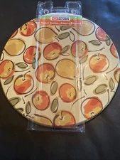 Set of 4 RANGE KLEEN ELECTRIC BURNER COVERS - 2 Lg & 2 Sm. - FRUIT Motif - NIP