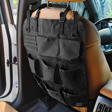 Car Backseat Organizer, Waterproof Oxford Automotive Seat Back Protector with 8