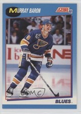 1991-92 Score Canadian Bilingual Murray Baron #616 0a4