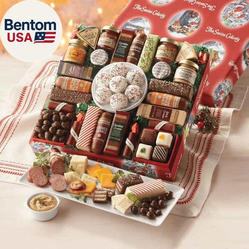 Set de regalo de comida 27 favoritos, embutidos de verano carnes y quesos, chocolate surtido Foto 2 de 4