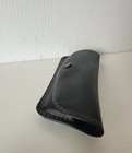Eye Glass Case Black Faux Leather Standard Button Soft Case 6” Long ￼ — photo 3