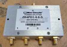 Mini-Circuits ZB4PD1-5.8-S 4600-5800MHz 4-Way Power Splitter 