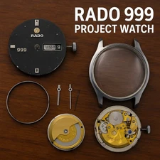 Rado 999 Automatic Day-Date ETA 2789 – Complete Watch Disassembled Project SB804