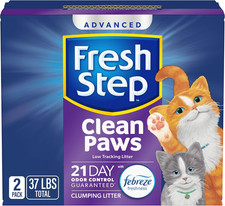 Clean Paws Cat Litter with Febreze Freshness, Advanced Multi Cat Low Tracking Cl