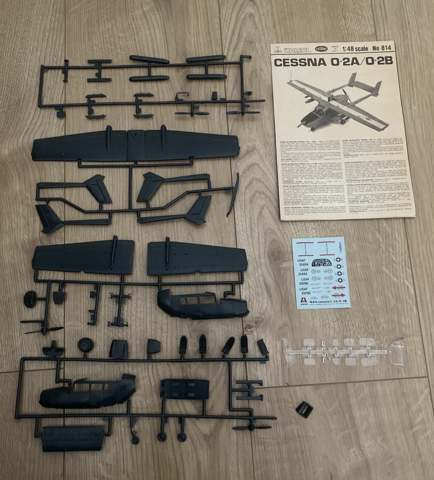 L247 Italeri Model Kit 814 - Cessna Skymaster O-2A - 1/48 | eBay UK